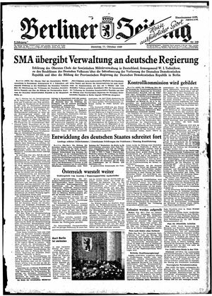 Berliner Zeitung Online-Archiv on Oct 11, 1949
