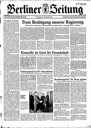Berliner Zeitung Online-Archiv vom 12.11.1949