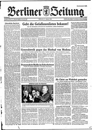 Berliner Zeitung Online-Archiv on Jan 11, 1950