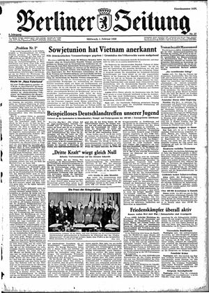 Berliner Zeitung Online-Archiv vom 01.02.1950