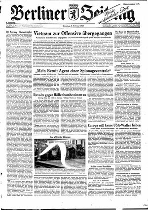 Berliner Zeitung Online-Archiv vom 07.02.1950