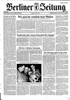 Berliner Zeitung Online-Archiv vom 03.03.1950