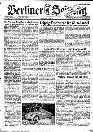 Berliner Zeitung Online-Archiv vom 07.03.1950