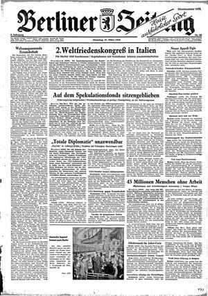 Berliner Zeitung Online-Archiv vom 21.03.1950