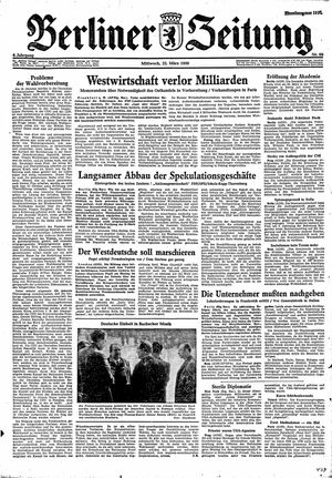 Berliner Zeitung Online-Archiv vom 22.03.1950