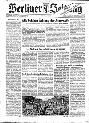 Berliner Zeitung Online-Archiv on May 3, 1950