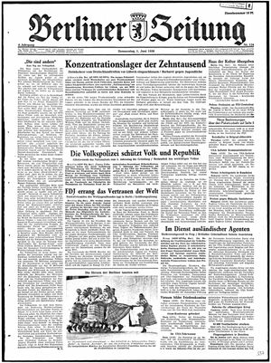 Berliner Zeitung Online-Archiv vom 01.06.1950