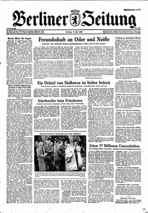 Berliner Zeitung Online-Archiv on Jul 7, 1950