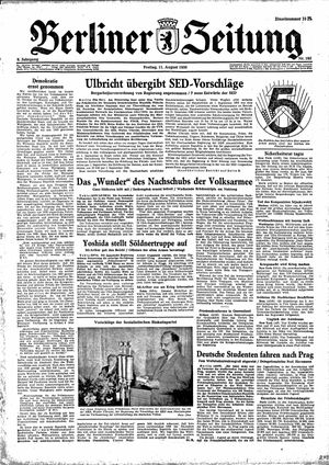 Berliner Zeitung Online-Archiv on Aug 11, 1950