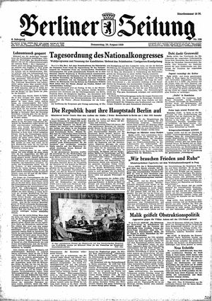 Berliner Zeitung Online-Archiv on Aug 24, 1950