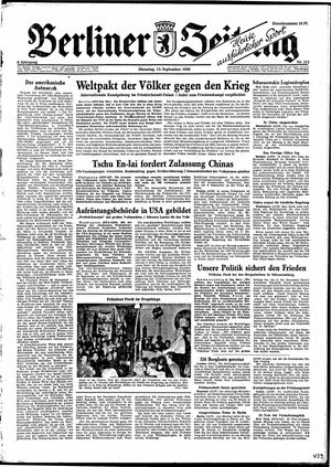 Berliner Zeitung Online-Archiv vom 12.09.1950