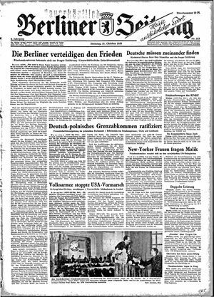 Berliner Zeitung Online-Archiv on Oct 31, 1950