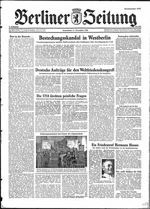 Berliner Zeitung Online-Archiv vom 11.11.1950