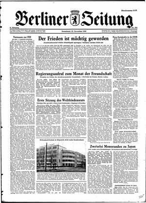 Berliner Zeitung Online-Archiv vom 25.11.1950