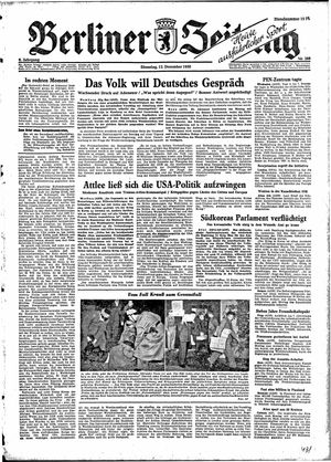 Berliner Zeitung Online-Archiv vom 12.12.1950