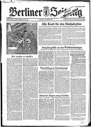 Berliner Zeitung Online-Archiv vom 31.12.1950