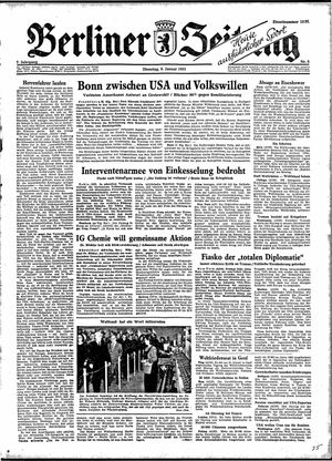 Berliner Zeitung Online-Archiv on Jan 9, 1951