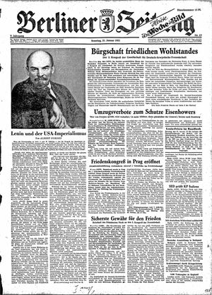 Berliner Zeitung Online-Archiv vom 21.01.1951