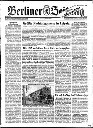 Berliner Zeitung Online-Archiv vom 04.03.1951