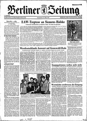 Berliner Zeitung Online-Archiv vom 17.03.1951