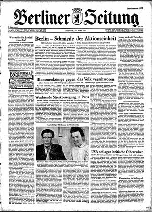 Berliner Zeitung Online-Archiv vom 21.03.1951