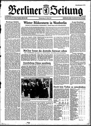 Berliner Zeitung Online-Archiv on May 24, 1951