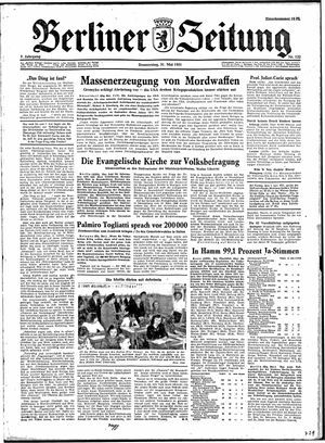 Berliner Zeitung Online-Archiv vom 31.05.1951