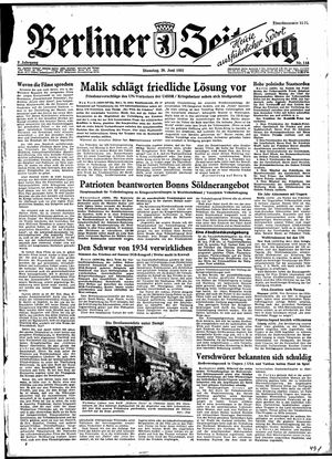 Berliner Zeitung Online-Archiv on Jun 26, 1951