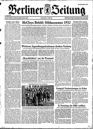 Berliner Zeitung Online-Archiv on Jul 7, 1951