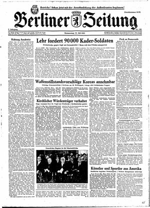 Berliner Zeitung Online-Archiv vom 12.07.1951