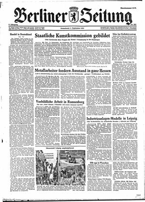 Berliner Zeitung Online-Archiv on Sep 1, 1951