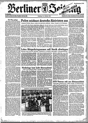 Berliner Zeitung Online-Archiv vom 28.10.1951
