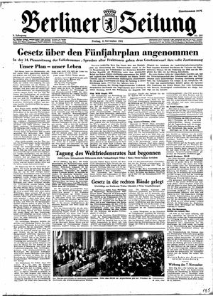 Berliner Zeitung Online-Archiv vom 02.11.1951