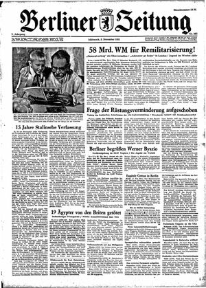 Berliner Zeitung Online-Archiv on Dec 5, 1951