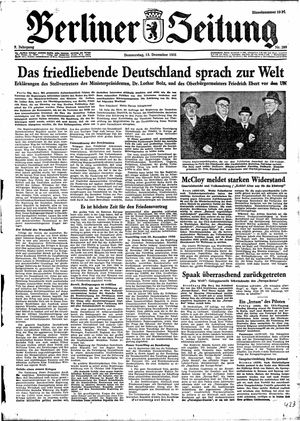 Berliner Zeitung Online-Archiv vom 13.12.1951