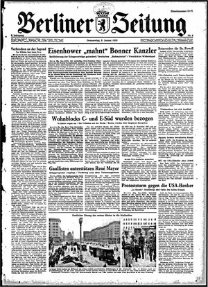 Berliner Zeitung Online-Archiv vom 08.01.1953