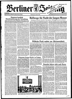 Berliner Zeitung Online-Archiv vom 20.01.1953