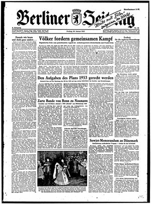 Berliner Zeitung Online-Archiv vom 30.01.1953
