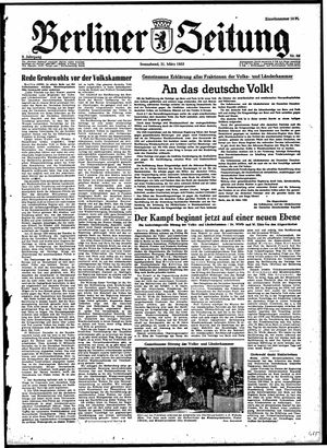 Berliner Zeitung Online-Archiv vom 21.03.1953