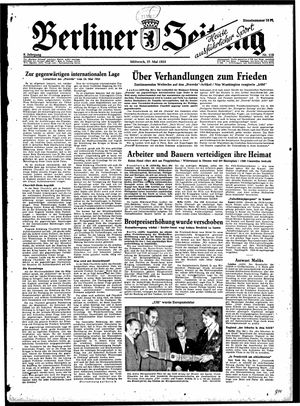 Berliner Zeitung Online-Archiv vom 27.05.1953