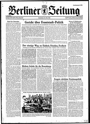 Berliner Zeitung Online-Archiv vom 30.05.1953