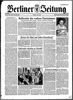 Berliner Zeitung Online-Archiv vom 05.06.1953