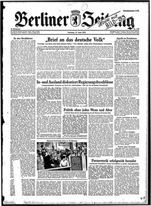 Berliner Zeitung Online-Archiv vom 14.06.1953