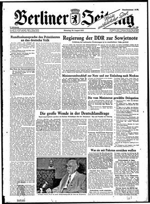 Berliner Zeitung Online-Archiv vom 18.08.1953