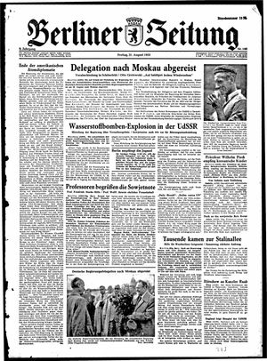 Berliner Zeitung Online-Archiv on Aug 21, 1953