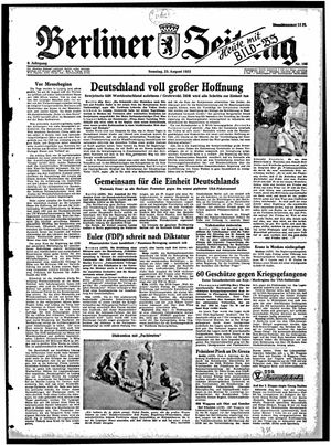 Berliner Zeitung Online-Archiv vom 23.08.1953