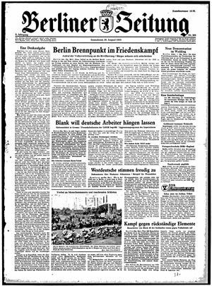 Berliner Zeitung Online-Archiv vom 29.08.1953