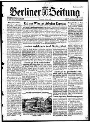 Berliner Zeitung Online-Archiv vom 23.10.1953