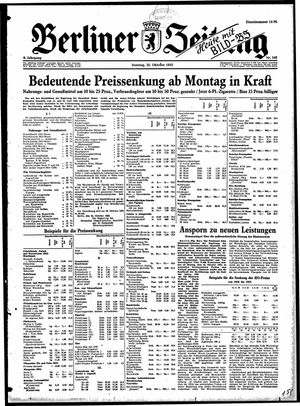 Berliner Zeitung Online-Archiv vom 25.10.1953