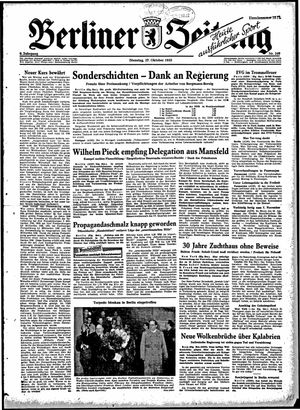 Berliner Zeitung Online-Archiv vom 27.10.1953